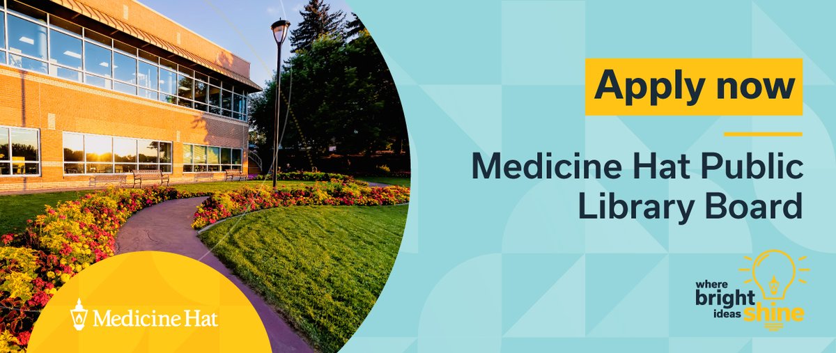 Are you a lifelong learner passionate about equitable access to books and information? Do you value <a href="/MHPublicLibrary/">Medicine Hat Library</a> as a community living room where all Hatters are welcome? Consider applying to join the Board: medicinehat.ca/en/government-…. #medhat #medicinehat #yxh
