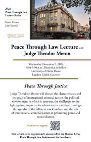 JessicaLynCorsi's tweet photo. Looking forward to meeting one of #ICL’s preeminent architects Judge Theodor Meron at @NDLaw @UNDLondon Wednesday 9 November https://t.co/95QT7PUvNb