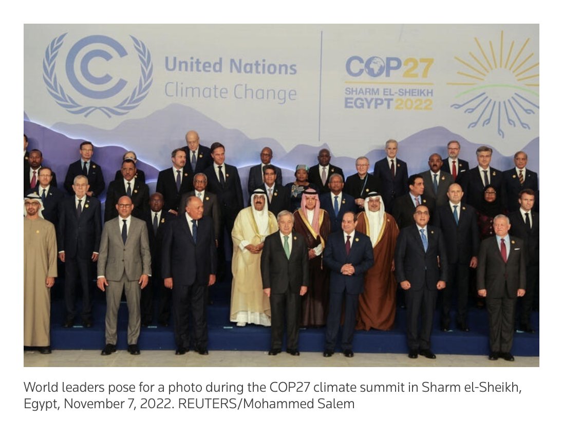 Check out this breathtaking lack of #gender #diversity among world leaders at #COP27.

Does it matter? Yes. Apart from the obvious, remember that <a href="/ecb/">European Central Bank</a> working paper no.2650 (2/2022) demonstrated that gender diversity mitigates #climate change.