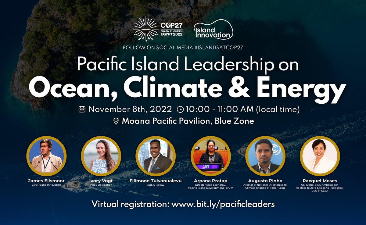 Tomorrow @FiliTui from #Fiji, @AOSISChair fellows will be speaking about #Fiji's leadership on #ocean, #climate and #energy - #SIDSLead