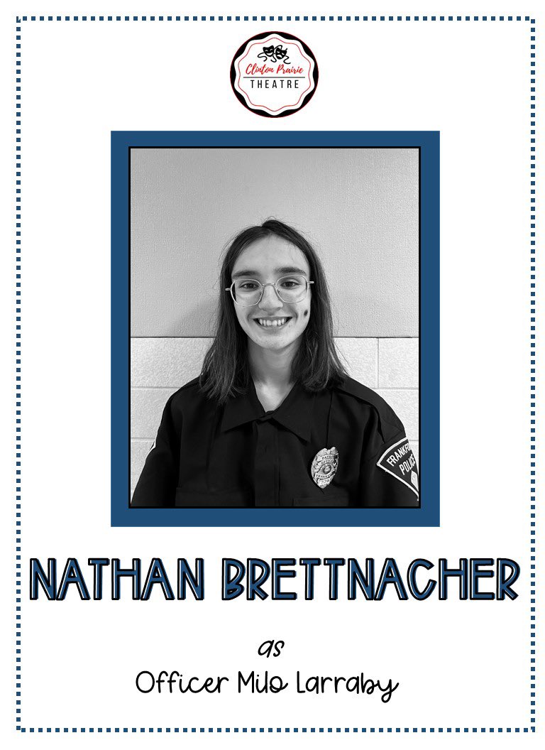 CPCurtainCall's tweet photo. It’s the week of the show! 🎭
Meet the Cast: New to our stage are Brettnacher and Theresa! Their characters, an interdependent police officer and an eager realtor, are sure to surprise you in this year’s play “You Can’t Beat the House”. https://t.co/efCWTE63LP