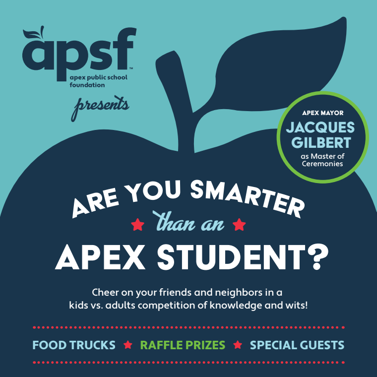 3 MORE DAYS! Limited ticket sales at the door. Buy tickets TODAY for the first ever #apsfgameshow  featuring students, parents &amp; teachers. 

Thursday, November 10th at 6:30pm at Apex Friendship High School.  

helpapexschools.org/smart

#apex #apexnc #apsf #smarterthananApexstudent