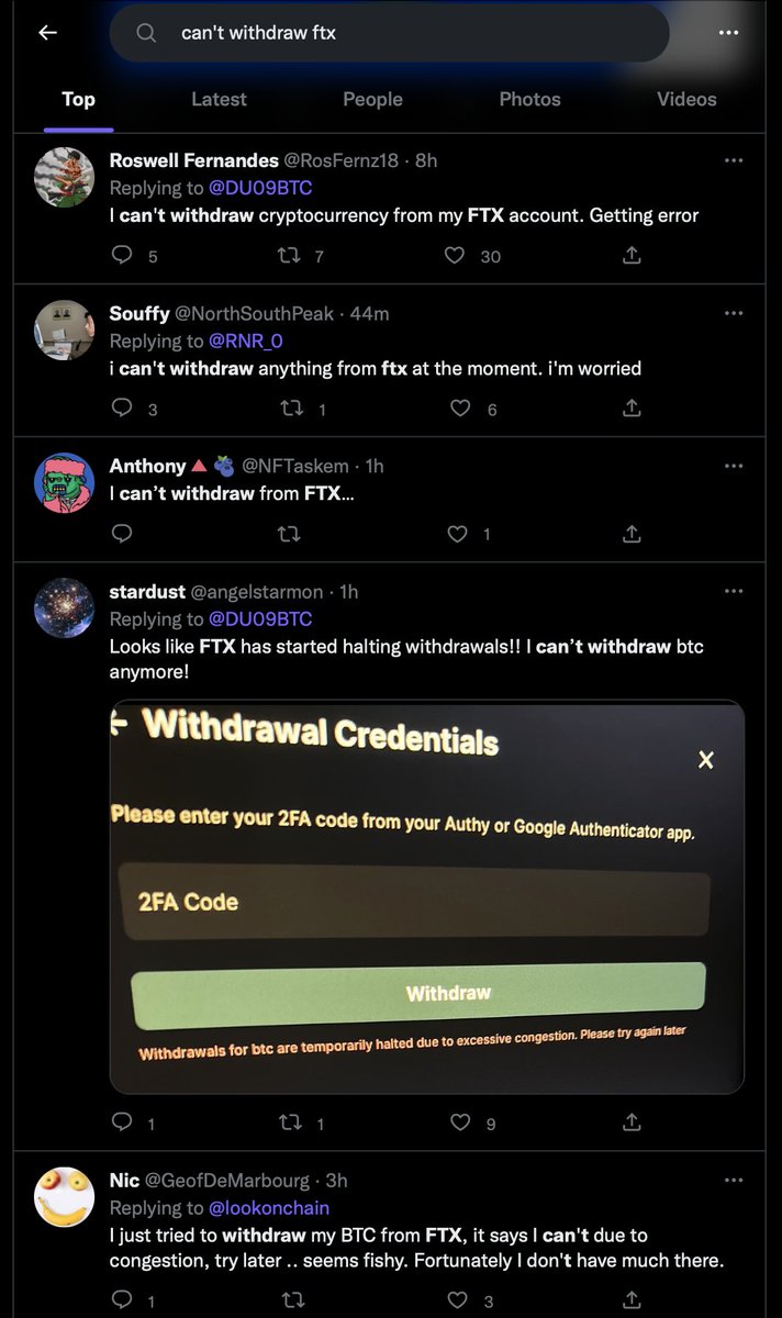 Bitcoin's tweet image. Is anyone else having trouble making withdrawals from @FTX_Official?