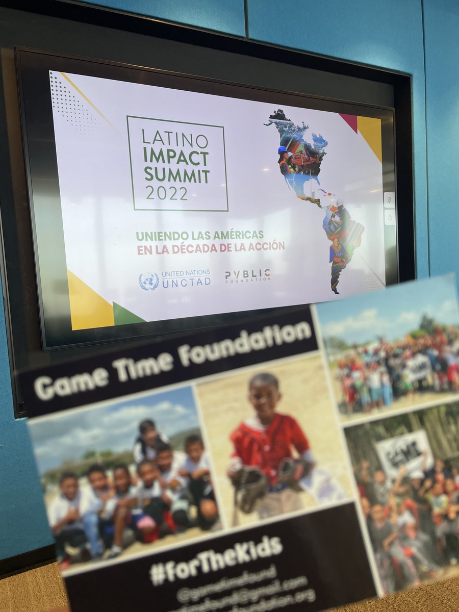 nicolefer_'s tweet photo. Fue un placer representar a los niños de @gametimefound en las @unitednations para el @latinoimpactsummit . 🌎💙 #LIS2022
The focus continues with SDGs. I believe @gametimefound represents #3- Good health and well-being & #5- Gender Equality- through sports. #ForTheKids https://t.co/8kbP5JLY1t