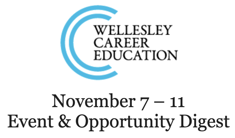 Don't miss this week's events &amp; opportunities!
mailchi.mp/f7259cc3c118/a…

Including... 
— TODAY @ noon: First Gen Intro to Career Ed
— Extended deadlines for Wellesley in Washington and German Dept Internships
— Embark First-Year Retreat sign-ups
— Careers in Marketing panel
+more!