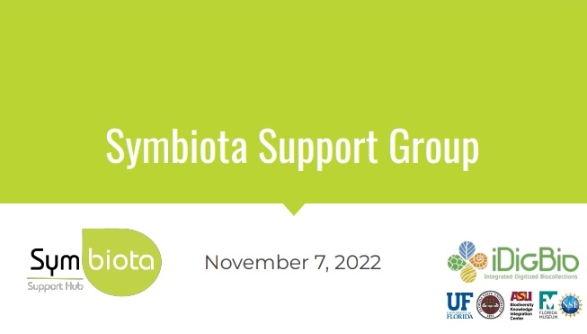 coleopterasam's tweet image. ✅Today! Don&apos;t miss the #SymbiotaSupportGroup monthly webinar! Join to learn more about interactive identification keys and character matrices in #Symbiota!
⏰Nov 7, 12:00pm Pacific/3:00pm Eastern/8:00pmUTC 🌎

➡️Register here: symbiota.org/symbiota-suppo…