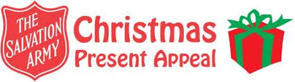 We are supporting the Salvation Army Christmas Present Appeal this year.

We would really appreciate it if as many of you as possible could hand in an UNWRAPPED children's gift to Reception by Thursday 8th of December for children who otherwise may not receive a gift this year.