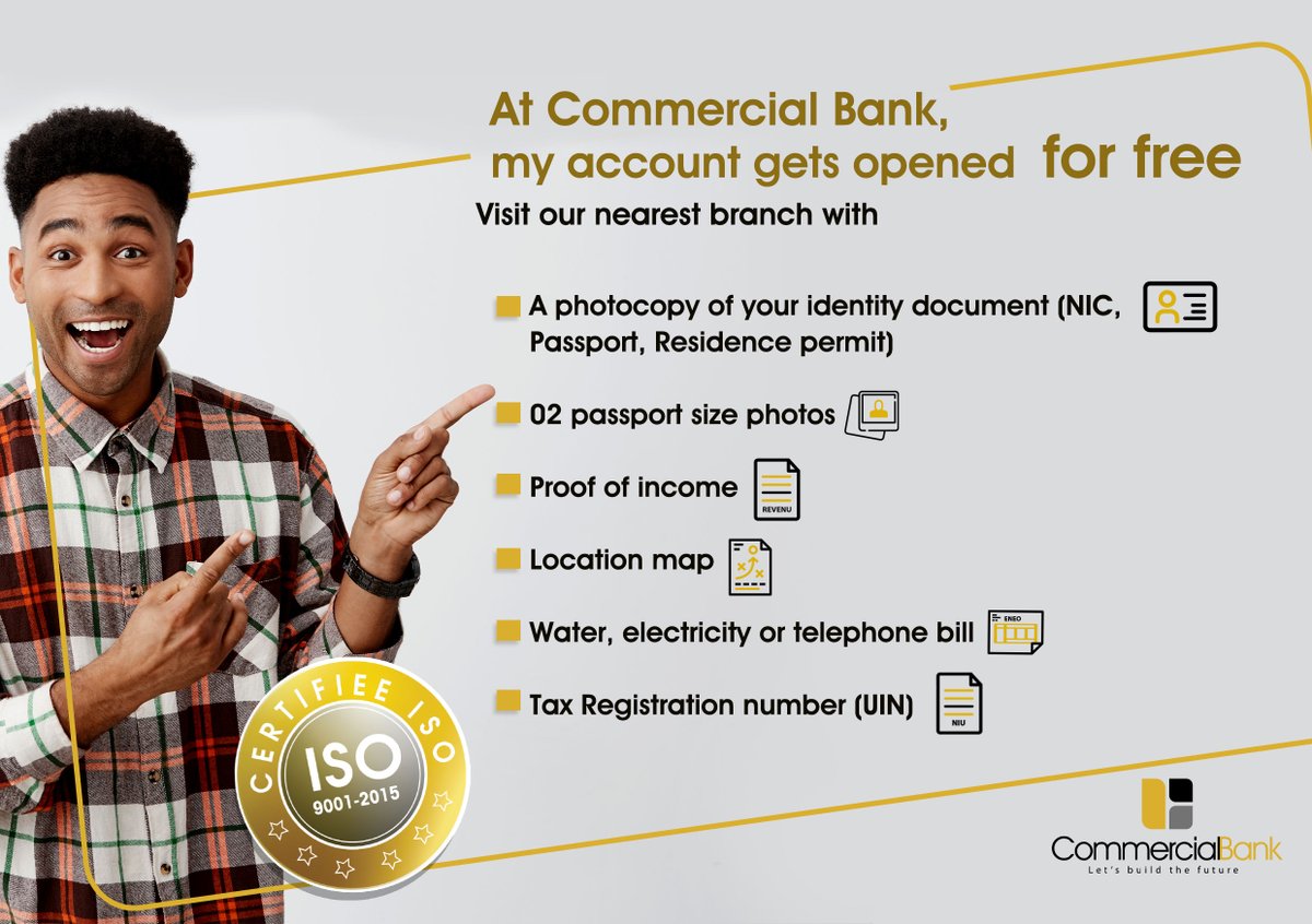 commercialbankc's tweet photo. Epargne ou courant, ouvrez votre compte gratuitement dès aujourd'hui et gérez vos finances en toute sérénité.
...
Open your savings or current account for free from today and manage your finances without stress.

#CommercialBankCm
#Epargne
#Savings https://t.co/4ymMK9kRLJ