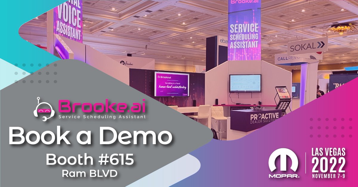pdsbrooke_ai's tweet image. Meet Brooke at MOPAR Las Vegas Tomorrow! 🎉 If you are planning to attend, please be sure to stop by Booth 615.

Book a Demo: lnkd.in/g3vFb-D7

#MOPAR #BookwithBrooke #ProactiveDealerSolutions #Brookeai #PDS #LasVegas #FixedOps #Brooke #Dealership #DVA #MOPAR2022