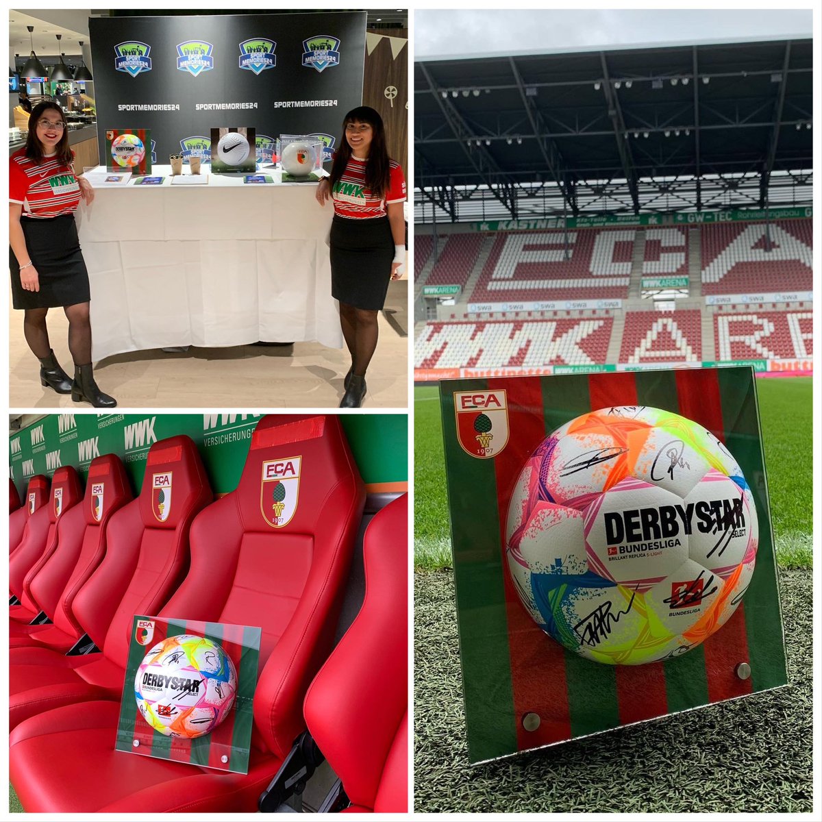 Großartiger Fußball Tag beim <a href="/FCAugsburg/">FC Augsburg</a> am Wochenende. Promotion im Business Club, tolle familiäre Atmosphäre. Unser speziell für den Tag entworfenes Fußball Display stark nachgefragt. Spannendes Spiel vs <a href="/Eintracht/">Eintracht Frankfurt</a> 
Fussballherz  was willst Du mehr?
#fcasge #fcaugsburg #fußball