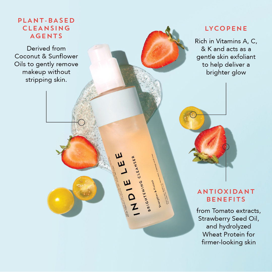 Reasons to love our best-selling Brightening Cleanser:
🍓 Short ingredient list
🍓 Delightful strawberry scent
🍓 Gentle gel texture providing a non-stripping yet gentle cleanse
🍓 Removes makeup AND doubles as an exfoliating mask