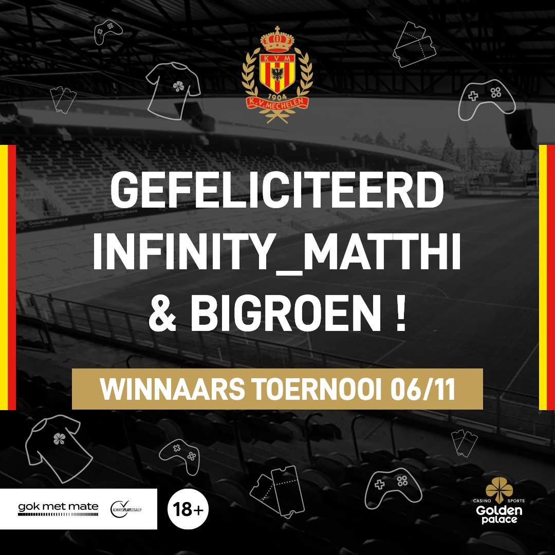 KVM Esports (@kvm_esports) on Twitter photo Gefeliciteerd Infinity_Matthi & BigRoen! We zien jullie alvast terug op 30 november om het samen met Yonas Malede & Jorge Hernandez op te nemen tegen de andere winnaars! ๐
Volg de finale live mee via onze socials!
<a href="/GoldenPalaceBE/">Golden Palace Casino Sports</a> #trotsoponzekleuren Gefeliciteerd Infinity_Matthi & BigRoen! We zien jullie alvast terug op 30 november om het samen met Yonas Malede & Jorge Hernandez op te nemen tegen de andere winnaars! ๐
Volg de finale live mee via onze socials!
<a href="/GoldenPalaceBE/">Golden Palace Casino Sports</a> #trotsoponzekleuren