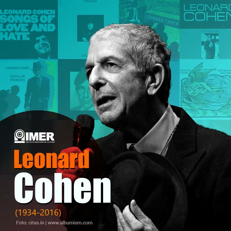 Hace 6 años nos dejó el gran Leonard Cohen, cantautor, poeta y dibujante canadiense. Destacan sus canciones :
🎵First We Take Manhattan
🎵So Long, Marianne
🎵Hallelujah

#LeonardCohen #SuenaIMER