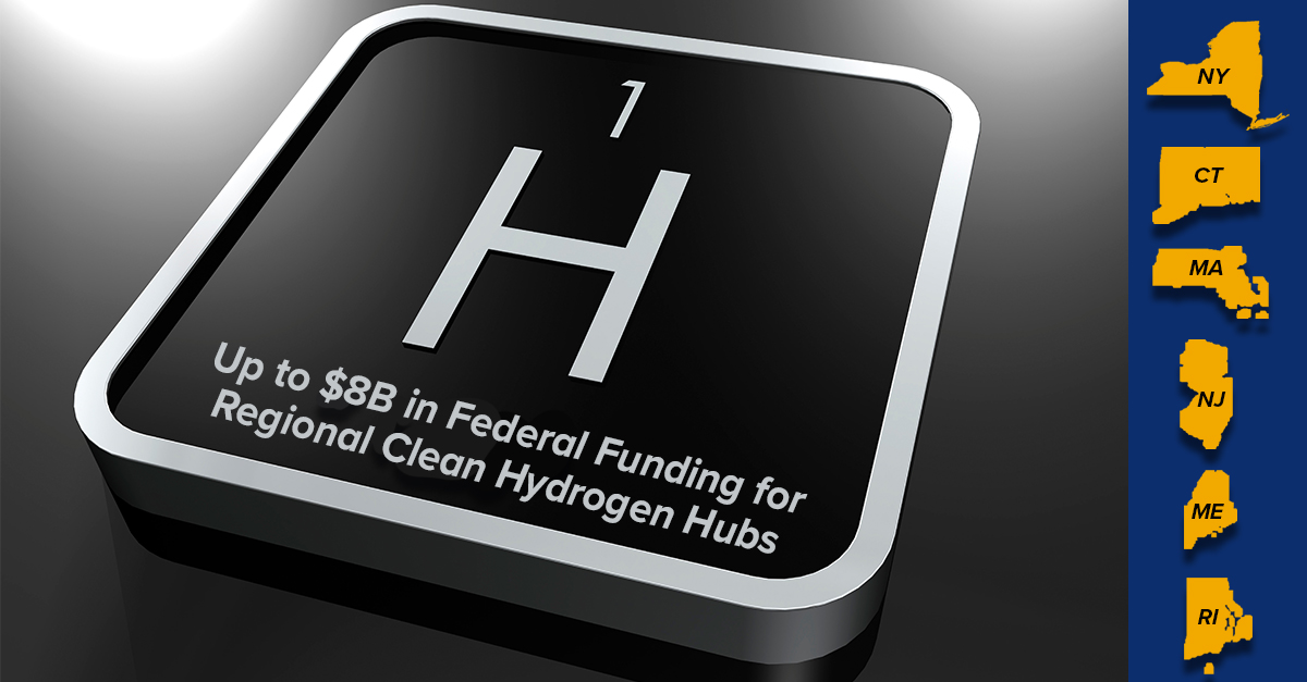 Another step closer to establishing a regional #hydrogenhub! <a href="/NYSERDA/">NYS Energy Research and Development Authority</a> submitted a concept paper  on behalf of NY, CT, MA, NJ, RI, ME &amp; 60+ partners to @Energy to be considered &amp; compete for $8B hydrogen hub funding.