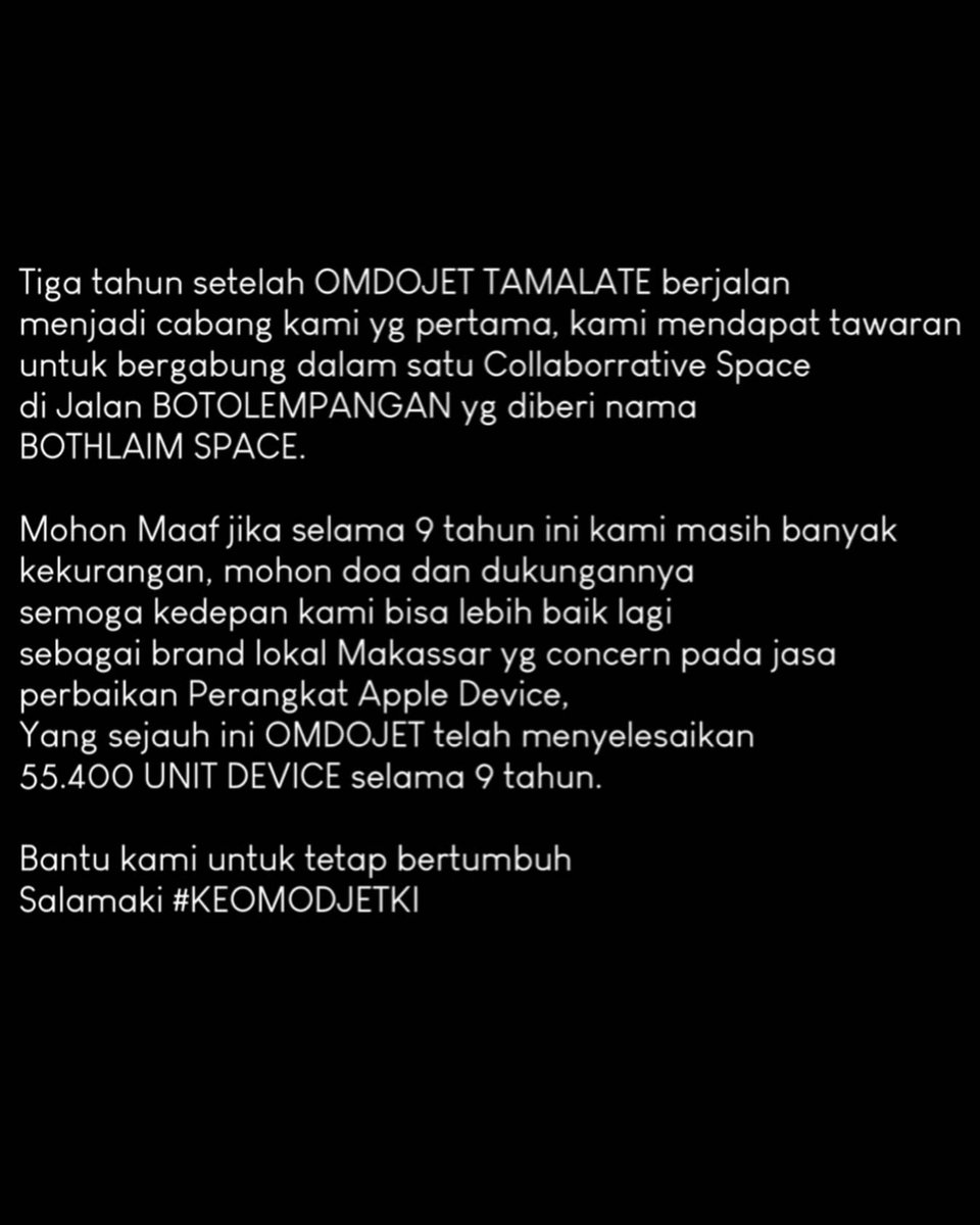 Terima kasih banyak sudah #KEOMDOJETKI