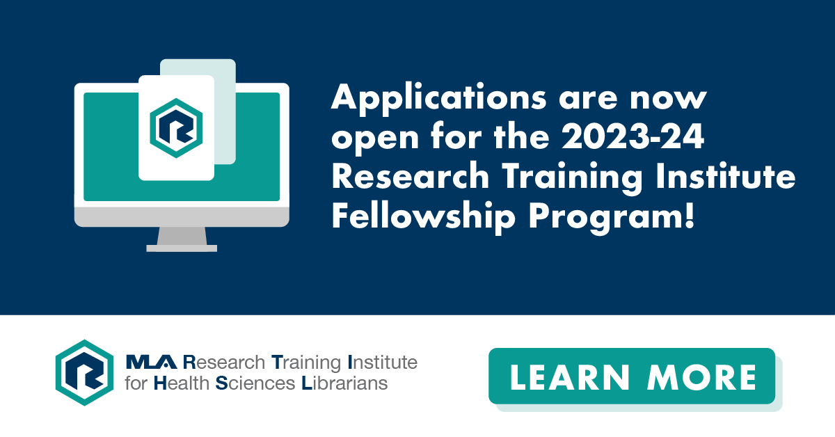 MedLibAssn's tweet photo. It's your opportunity to make your research skills a priority. Learn about MLA's Research Training Institute and what it can do for your career at an open forum November 9 from 3:00 - 4:00 p.m. central.
Learn more: https://t.co/Lix5I2iG3j
#medlibs #RTINews #JoinRTI https://t.co/kLMncAe6JP