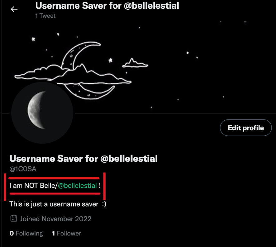 Username Saver for @bellelestial tweet media