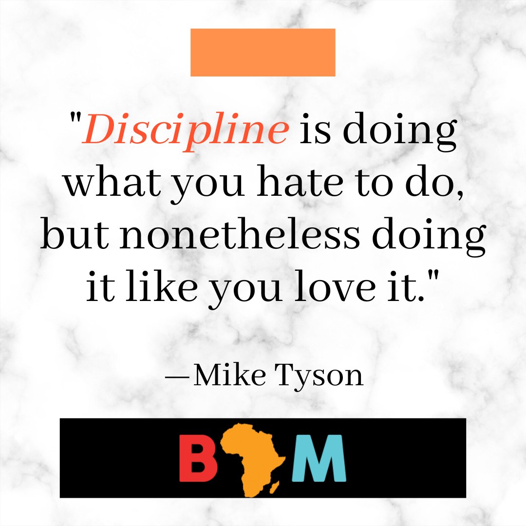 Discipline is mastering the skill
and knowledge to achieve a desired outcome.
Discipline is one of the keys to success.
.
.
.
#bampodcast #beyondafricamagazine
#successtips #ceothings #businesstips
#leadership #blacklivesmatter #blackculture
#africancommunity #africanamerican