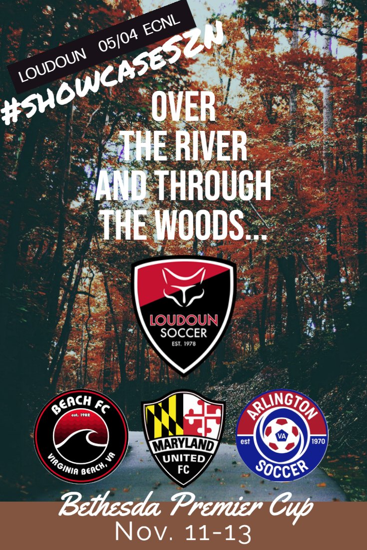 #showcaseSZN!!!

We're kicking it off with 3 matches at the Bethesda Premier Cup against 3 fellow <a href="/ECNLgirls/">ECNL Girls</a> sides! 

All games are at the Maryland Sportsplex.

Nov. 11 |  <a href="/BeachFC_VABeach/">Beach FC Soccer Club</a> | 10:30 | #18
Nov. 12 | <a href="/Maryland_United/">Maryland United FC</a> | 9:00  | #4
Nov. 13 | <a href="/ARL05GirlsECNL/">Arlington05GirlsECNL</a> | 1:30 | #1