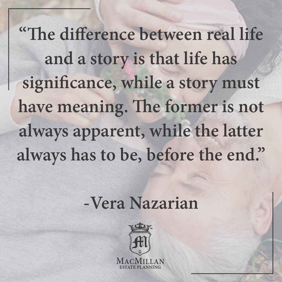 MacMillanEstate's tweet photo. "The difference between real life and s tory is that life has significance, while a story must have meaning. The former is not always apparent, while the latter always has to be, before the end." - Vera Nazarian

#MacMillanMondayQuote #VeraNazarian #Significance https://t.co/pAKOW0CUW2