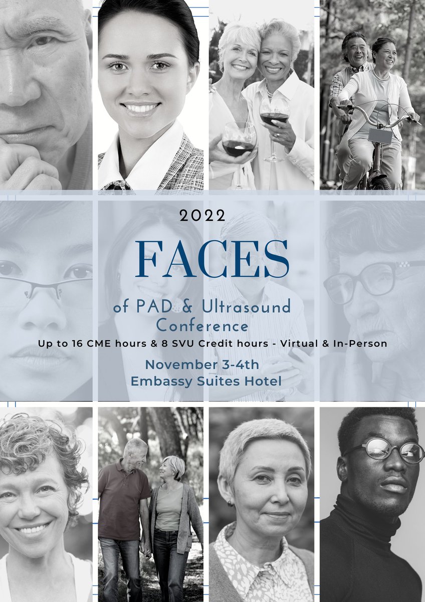 The 5th Annual FACES of PAD Conference was a huge success with over 325 attendees in person and virtually - thanks to all sponsors for their support and participation. Videos of all presentations will be available next week, and online credit will be given for the next 30 days.