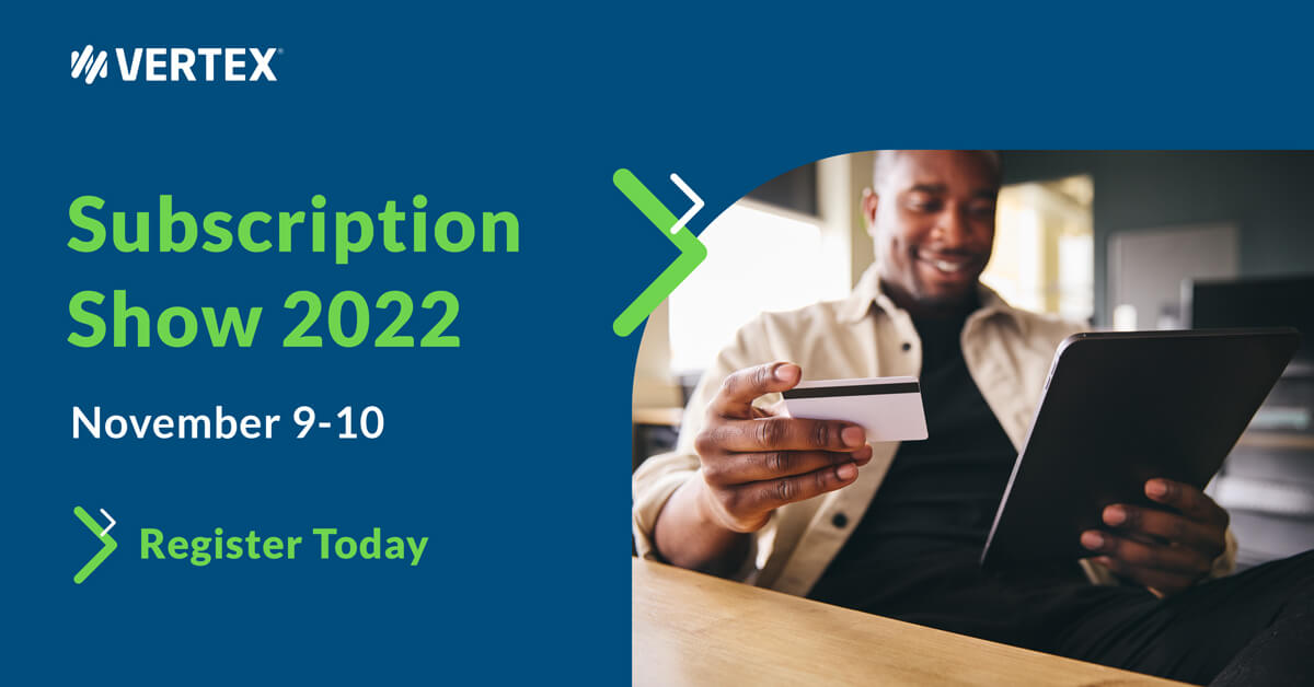 vertexinc's tweet image. Are you ready for the biggest event in the subscription industry because we are! Vertex will have a team of experts at the upcoming #SubscriptionShow22 in NYC this 11/9-11/10! We’re looking forward to seeing everyone next week! Learn more: vrtx.tax/f19l50LvZiY #TaxTechnology