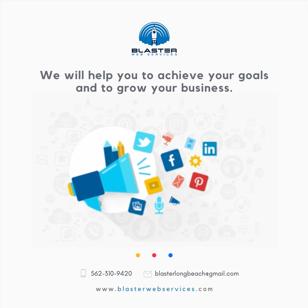 blasterwebs's tweet photo. Our team is here for all your online needs, to achieve your goals and to grow your business.
Contact us today!
π³ 562-310-9420
π blasterlongbeach@gmail.com
https://t.co/777730eJXa
#webDevelopment #webHostingSecurity #remoteIT #graphicDesign https://t.co/Taaui5jEAc
