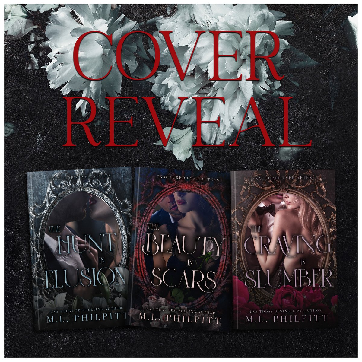𝗙𝗥𝗔𝗖𝗧𝗨𝗥𝗘𝗗 𝗘𝗩𝗘𝗥 𝗔𝗙𝗧𝗘𝗥𝗦 - 𝗖𝗢𝗩𝗘𝗥 𝗥𝗘𝗩𝗘𝗔𝗟
#FracturedEverAftersSeries @mlphilpitt
#FracturedEverAftersSeriesCoverReveal 
#MLPhilpitt #MafiaRomance 
#TheHuntInElusion 1.10.23
#Preorder books2read.com/huntinelusion
#SignUp bit.ly/ReleasePromoTh… 
<a href="/TheNextStepPR/">The Next Step PR</a>