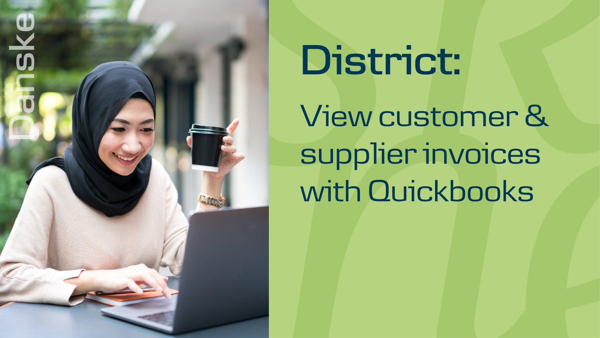 You can view your Quickbooks invoicing within District – and get an overview of your liquidity based on the flow of customer and supplier invoices, helping you to make timely and informed banking decisions.

Find out more about District at: danskebank.co.uk/business/produ…