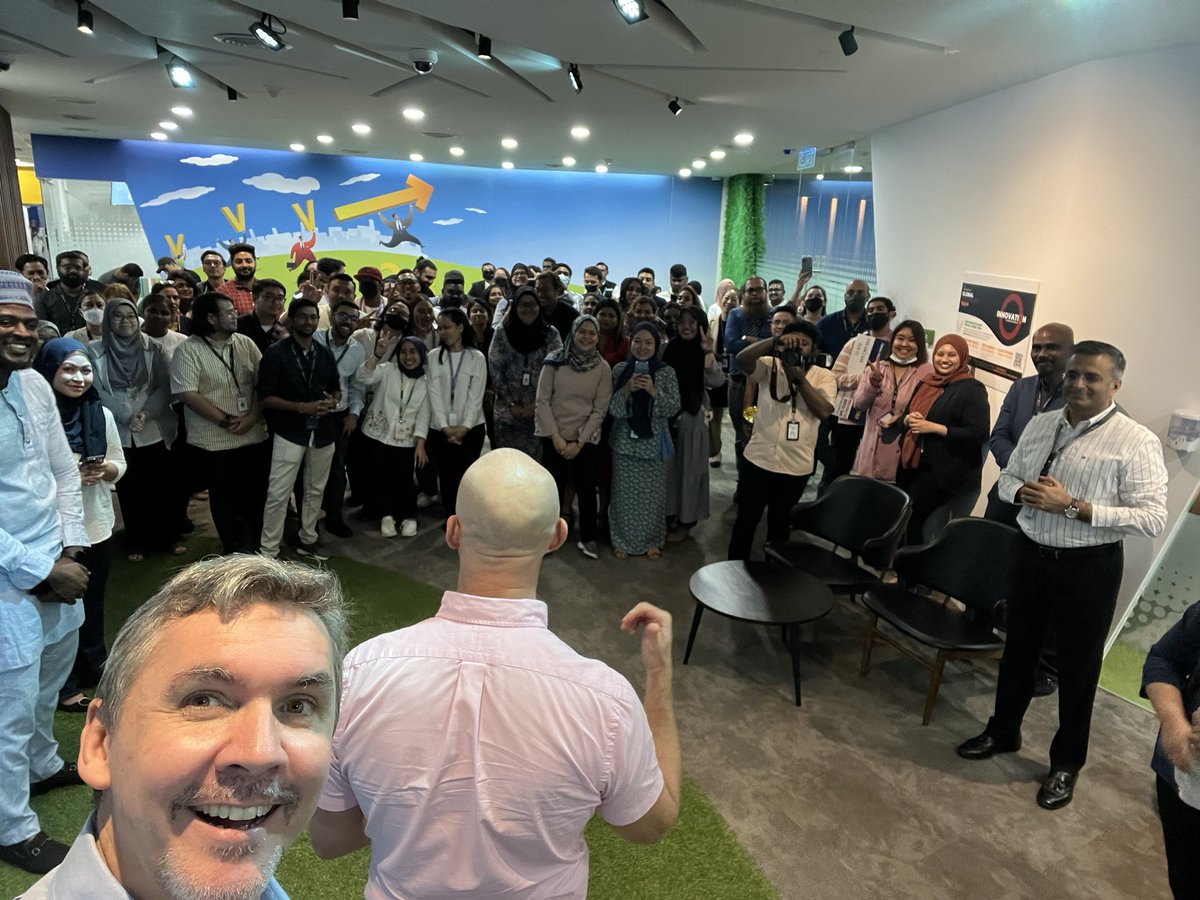 Great rewards and recognition event at our #Cyberjaya site. The energy was contagious. Thanks so much for letting us take part.  (Don’t mind Cormac’s head) 😁
