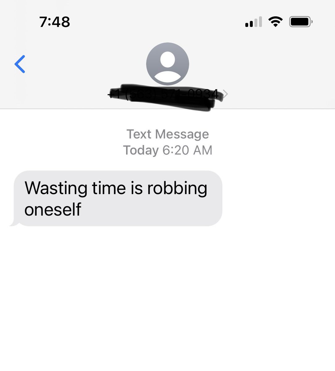 I’m now getting motivational spam texts…