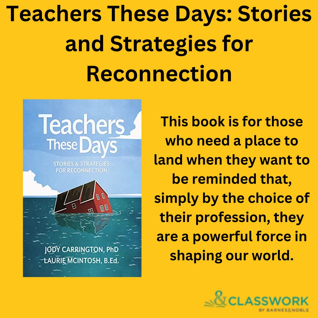 bn_classwork's tweet photo. @jeremygutsche @Larryferlazzo @KHullSyp @WileyGlobal @dbc_inc @MrVaudrey @EngagingStaci @BLDGBookLove @SolutionTree @cat3y @Harvard_Press @SarahFiarman @DrTraceyBenson @ASCD @DFISHERSDSU @NancyFrey @EricJensenBrain @MichaelFullan1 @JBEducation @penguinrandom @natwexler @GoodenPhD @ChefGeorgeTheo @SharonRadd Happy Monday! Today's #PDMonday  is all about how as we work to piece together our education system in the fallout from a global pandemic, the focus must be on the teachers. If the people in charge—those teachers—aren’t OK, the students don’t stand a chance! https://t.co/8GIh2pydDz