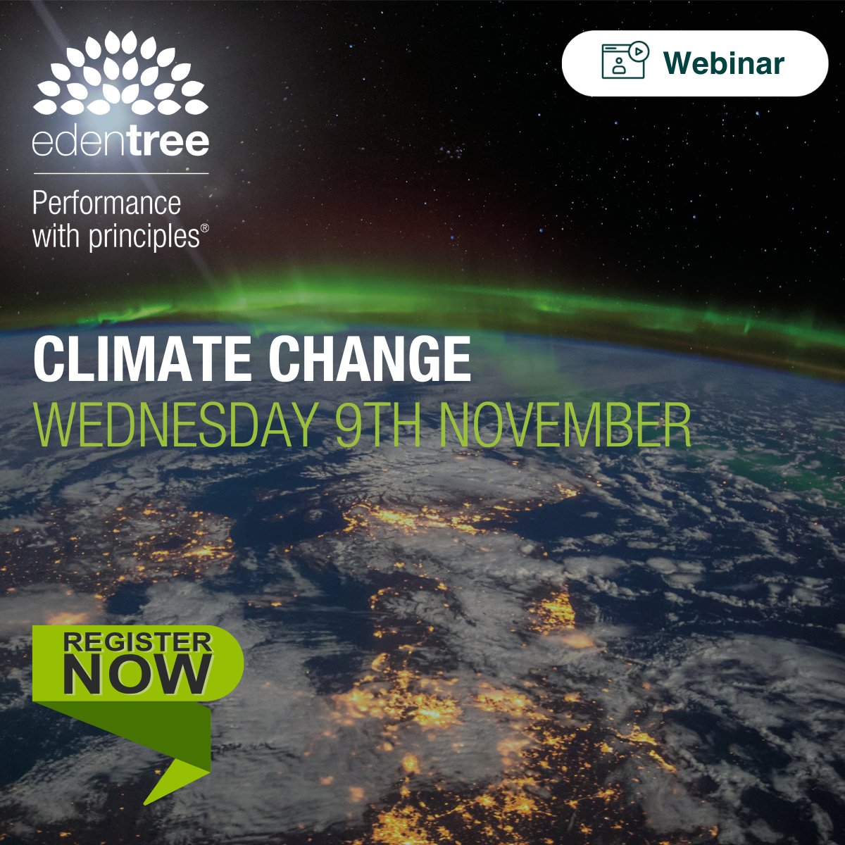 EdenTreeIM's tweet photo. Final chance to register! As the #cop27 Climate Change Conference begins, we will discuss how EdenTree are dedicated to driving forward the low-carbon transition. Register now https://t.co/SwWByISLcL #webinar #climatechange #carbonfootprint #cop27 #EdenTree #responsibleinvesting https://t.co/zwT56ltktP