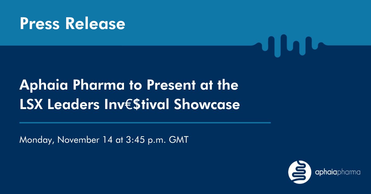 AphaiaPharma's tweet photo. We’ll be presenting at the upcoming @LSXLeaders Inv€$tival Showcase, the pre-day to the @Jefferies London Healthcare Conference, in London on Nov. 14 at 3:35 p.m. GMT. Learn more here: https://t.co/5LLph5qjux https://t.co/6TCOntfh4S