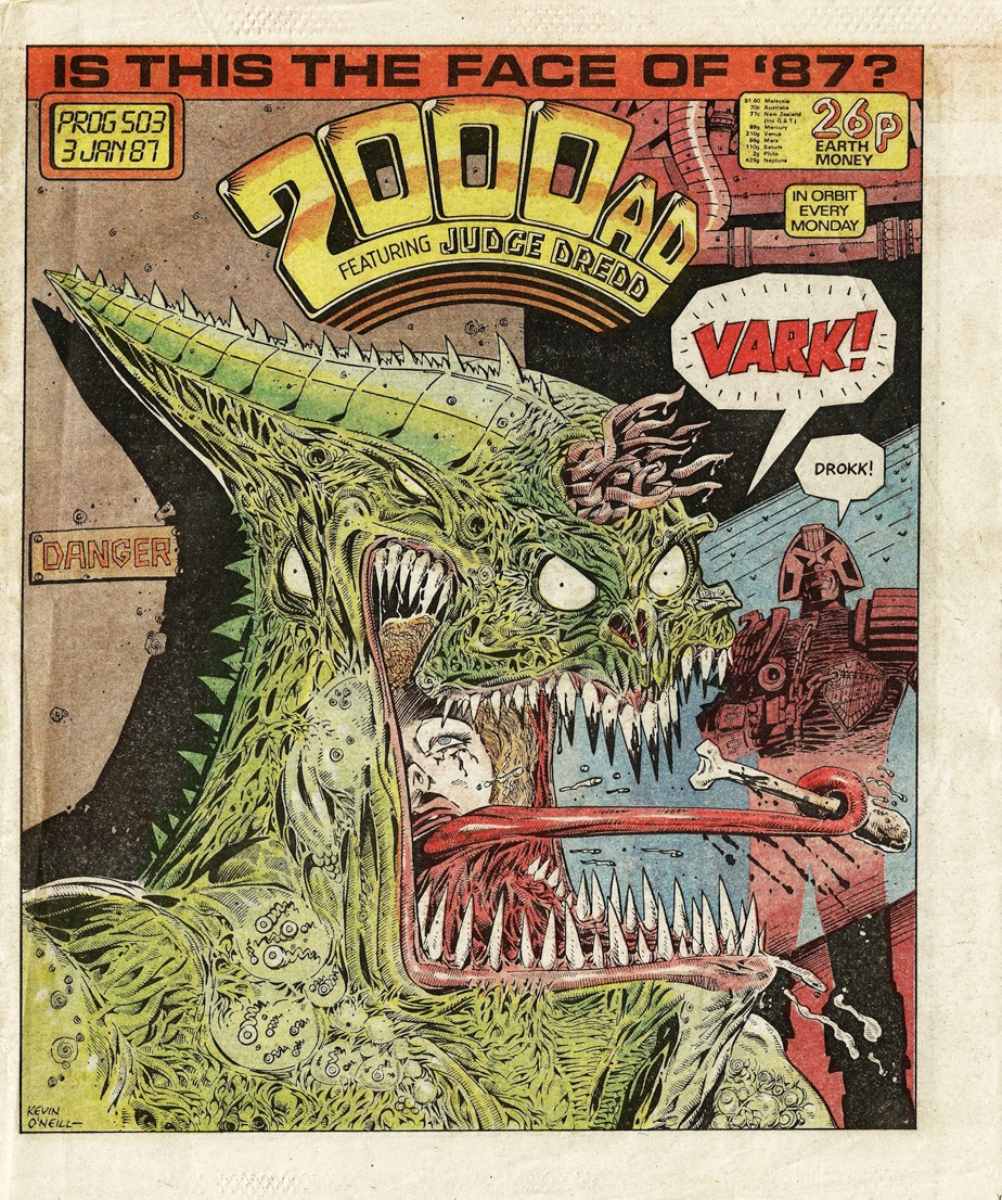 B4GI's tweet photo. RIP Kev O'Neill. These have been etched on my brain since the late 80s. The only artist ever banned by the US Comics Code Authority for having an 'objectionable' art style. Legend. https://t.co/EVqwGbMHtq