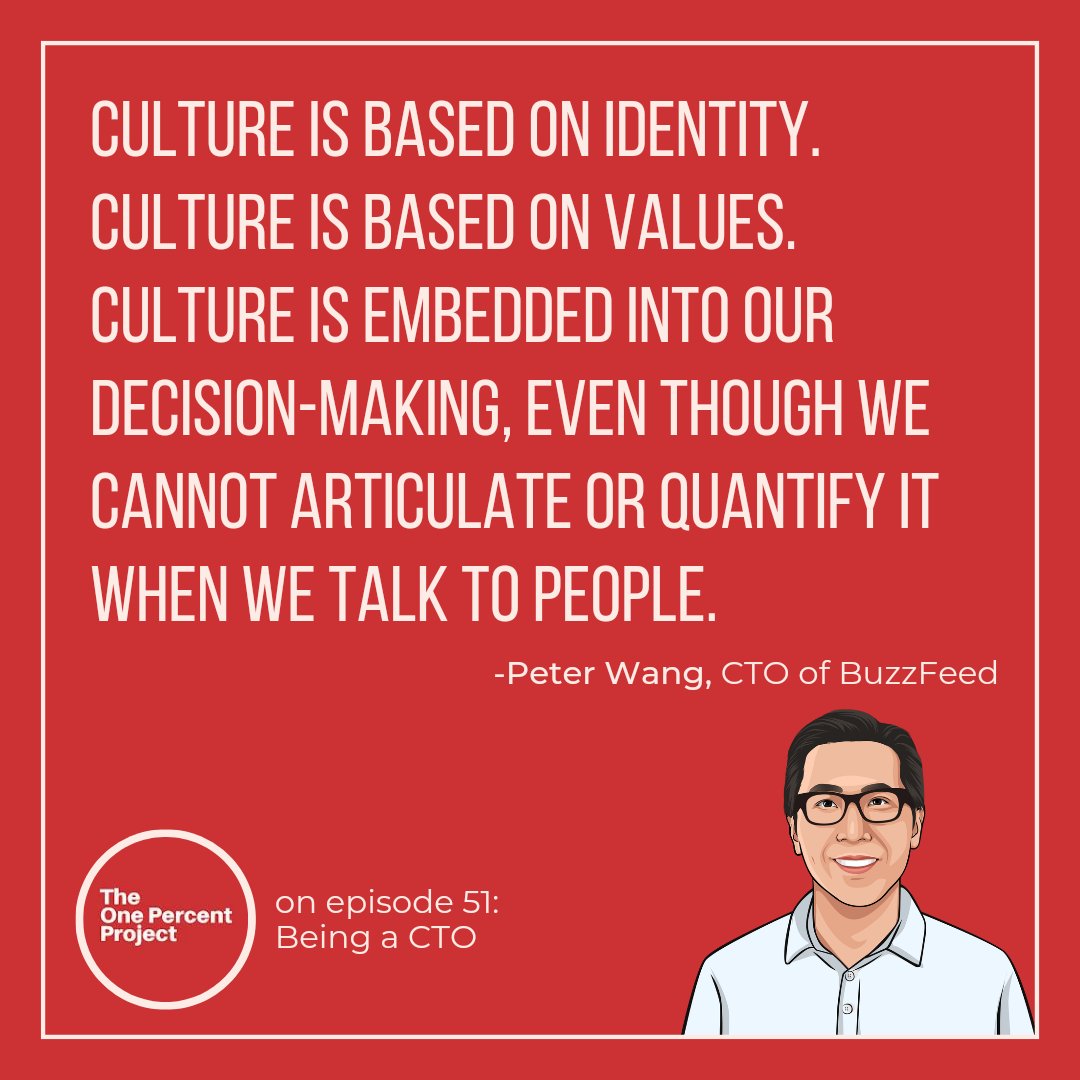 Peter Wang (@peterpeterwang), CTO of BuzzFeed shares his experience of Being a CTO and his views on organisational culture. 

Catch more such insights only on onepercent.live 

#BuzzFeed #podcast #culture #buildingabusiness #CTO #inspiration