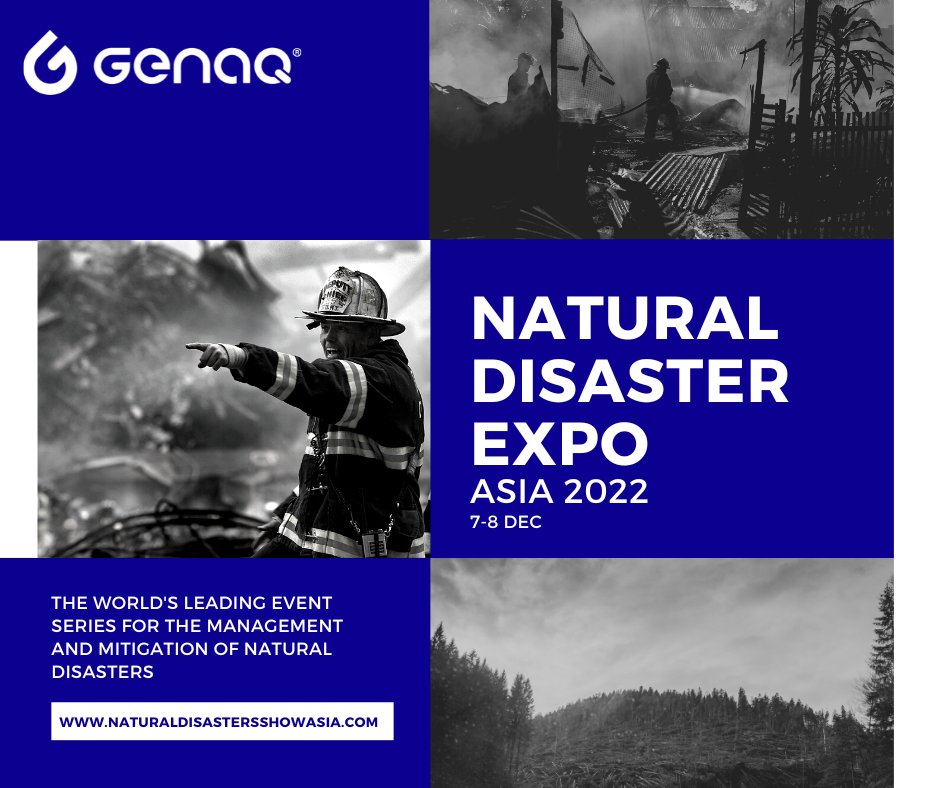 wearegenaq's tweet photo. This decemeber you can not miss "The Natural Disaster Expo Asia" in #Singapore 🇸🇬
Are you attending? Get ready and follow the drop of #GENAQ! 🌎💧
#ndeasia #ndea22 #naturaldisastersexpoasia #flood #heatandfire #earthquake #storm #HeatFireExpoAsia #EarthquakeExpoAsia @NDExpoAsia https://t.co/Ny04zGSRKd