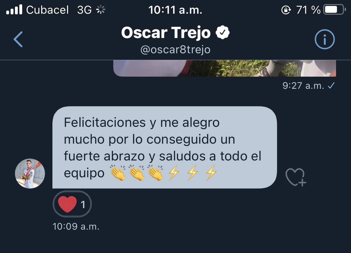 Crespo1Reinier's tweet photo. Muchas gracias chocota que grande eres 💪🏻💪🏻💪🏻😍😍 https://t.co/YaQcvfs2cJ