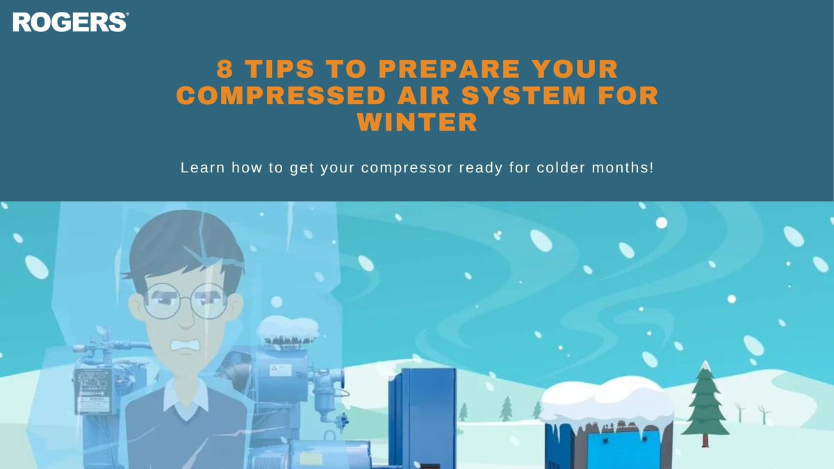 RogersMachinery's tweet photo. Preventing freezing in your compressor helps keep your equipment running at maximum performance.  Read the full article about how to get your compressor ready for cold weather: https://t.co/RfZsqB0cIf https://t.co/yxyTnXjPmU