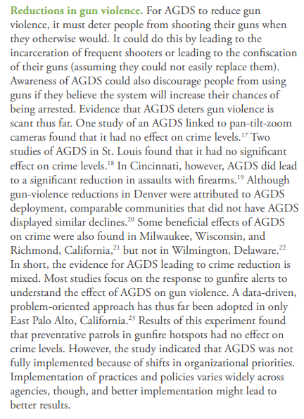 jnixy's tweet photo. Evidence supporting the efficacy of ShotSpotter. From a new @SPIprogram report by @dennismares2 

Read the full report here: https://t.co/bTzocvboH1 https://t.co/dsy2wDLwjg