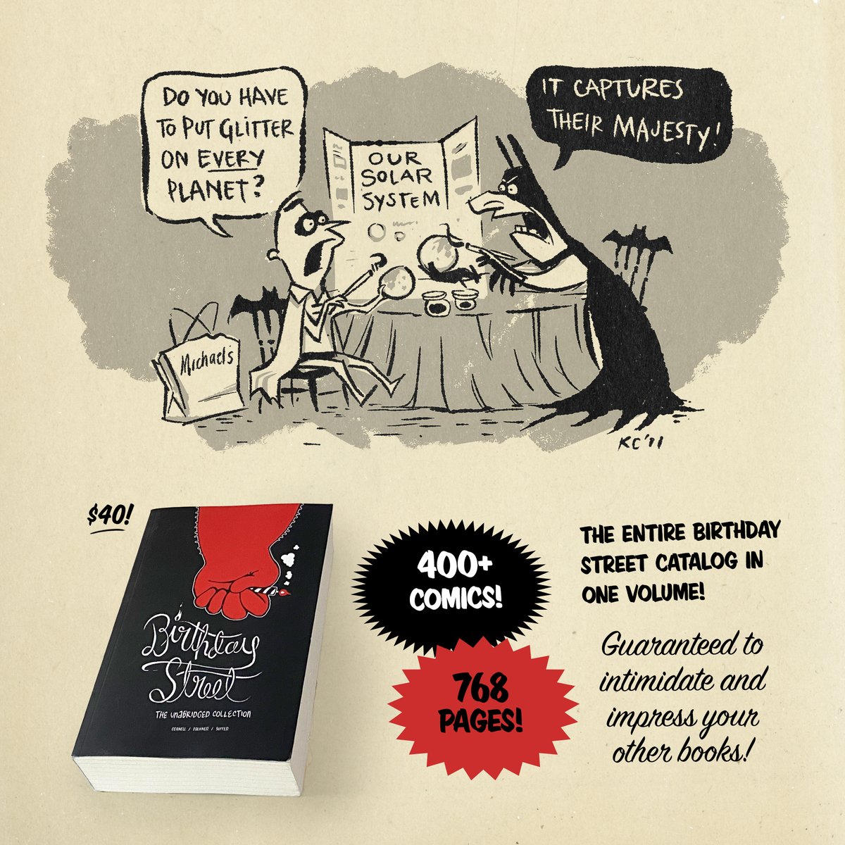At last! "Birthday Street: The Unabridged Collection" is now available! Guaranteed to intimidate and impress your other books! kevincornell.me/birthdaystreet