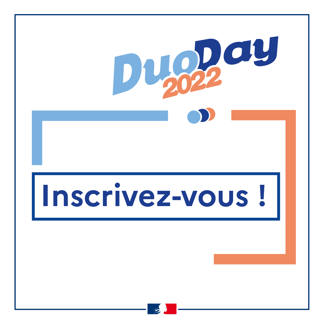 Travail_Gouv's tweet photo. #DuoDay2022 | J-10 avant la 5ème édition du DuoDay : chaque année, cette journée permet de partager son quotidien en entreprise avec une personne en situation de handicap.

Employeur ou candidat, inscrivez-vous ➡️https://t.co/a9KNYWSJFz
#SEEPH2022 https://t.co/qbmGvvhDaK