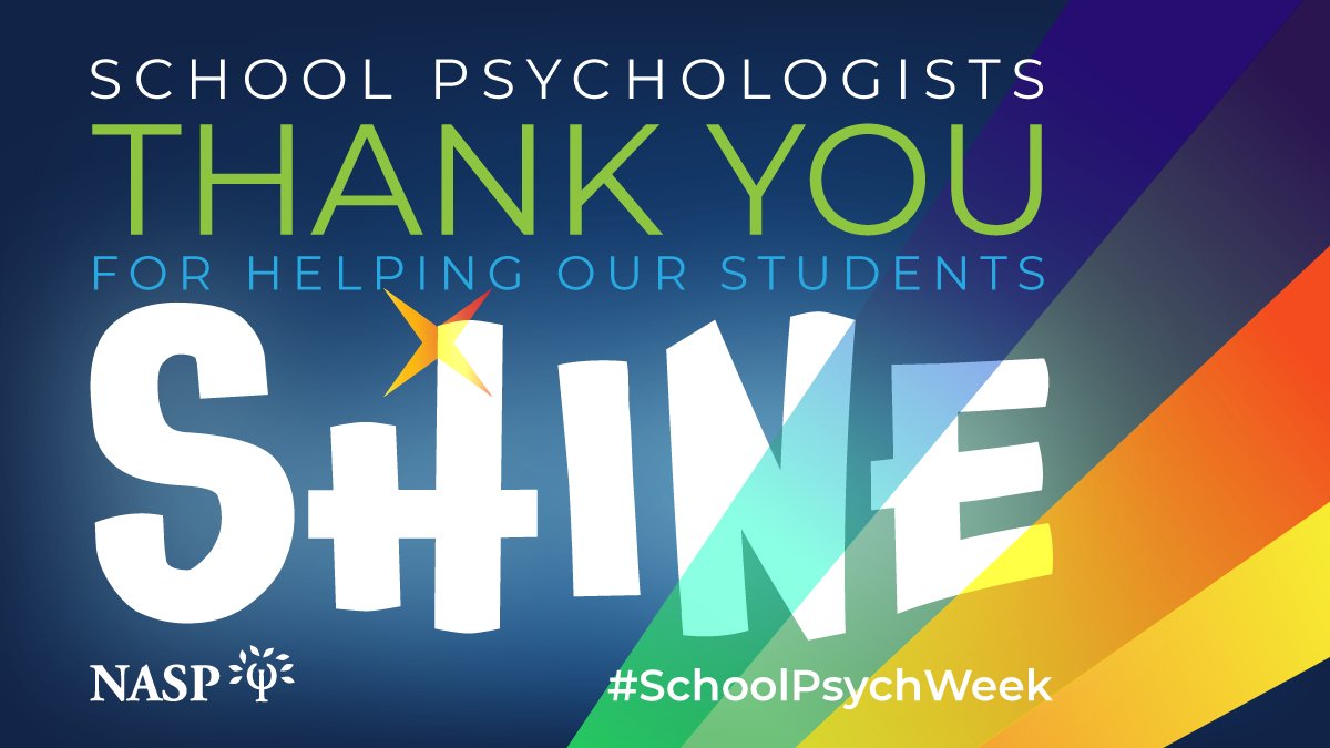 This week is #SchoolPsychWeek. We commend the work school psychologists do to help students thrive.<a href="/nasponline/">National Association of School Psychologists</a> shares the value of school psychologists here: bit.ly/2XXPC3C #NSPW2022