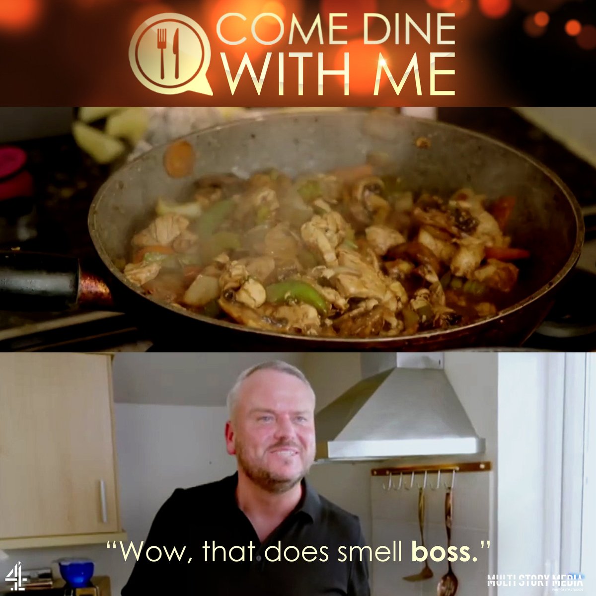 Will it be a boss start to the week from our first contestant David? Find out at 5:30pm tonight on Channel 4 for brand new #ComeDineWithMe back in houses!