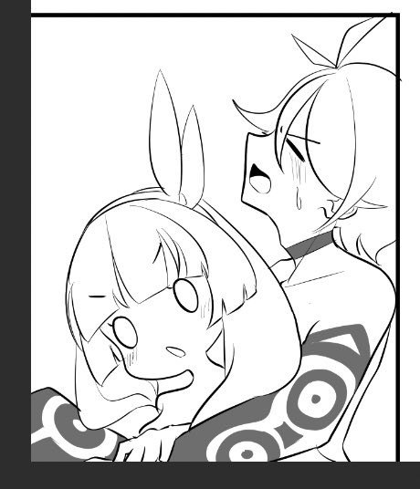 かわいくかけたおかお
線画は終わりませんでした 