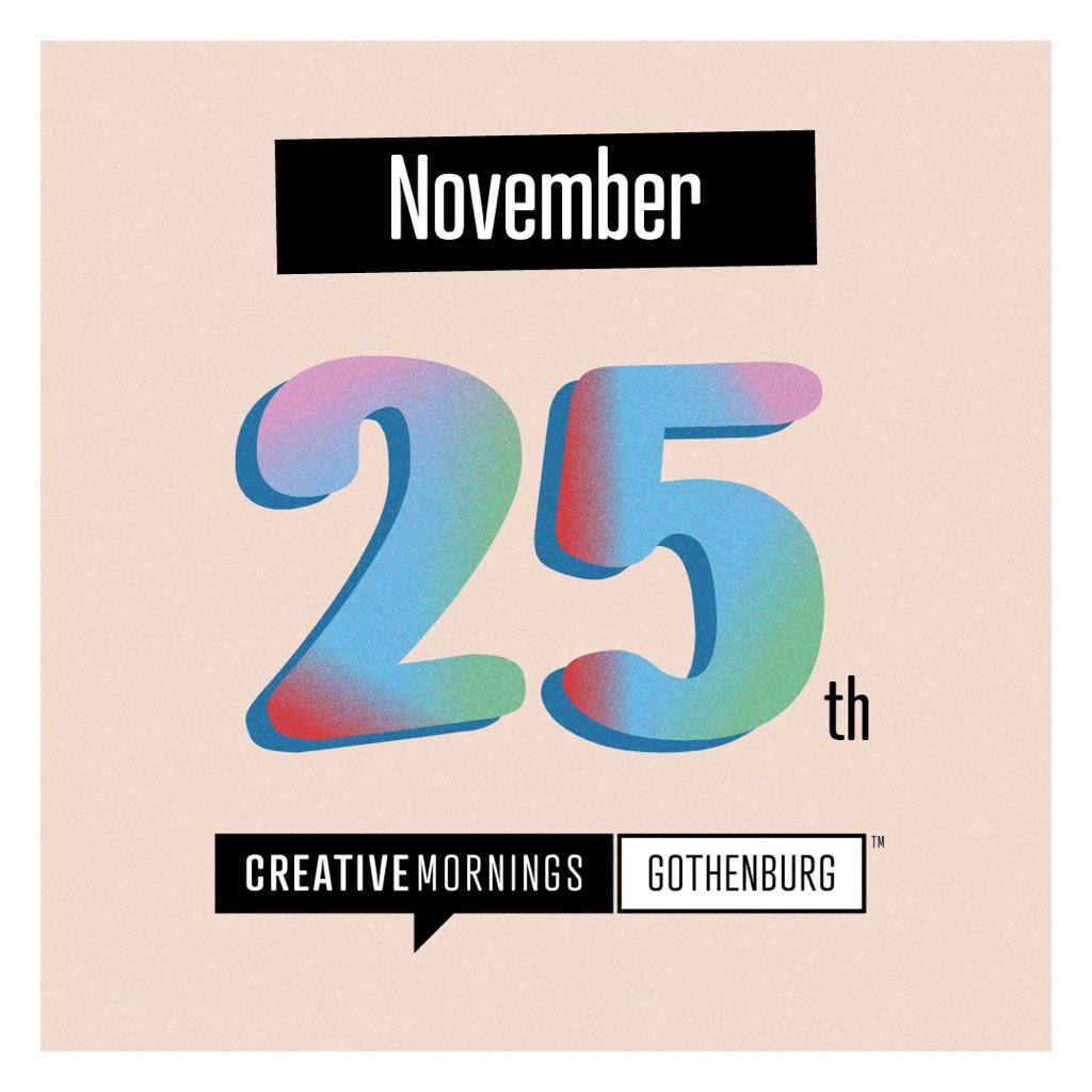 Gothenburg_CM's tweet image. #Savethedate for our next breakfast session:
🗓 November 25 (Friday) 
🕒 7:30-9:00 AM
This month’s theme is TRUTH. Stay tuned for the speaker announcement! 👀
#CMTruth #CreativeMornings #Cmgbg #Gothenburg