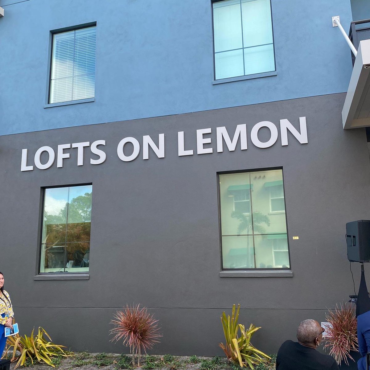At the Lofts on Lemon grand opening! Exciting to see the community come together. <a href="/bankofamerica/">Bank of America</a> <a href="/barancikcmbf/">Charles & Margery Barancik Foundation</a> <a href="/gulfcoastcf/">Gulf Coast CF</a> <a href="/cfsarasota/">Community Foundation of Sarasota County</a>