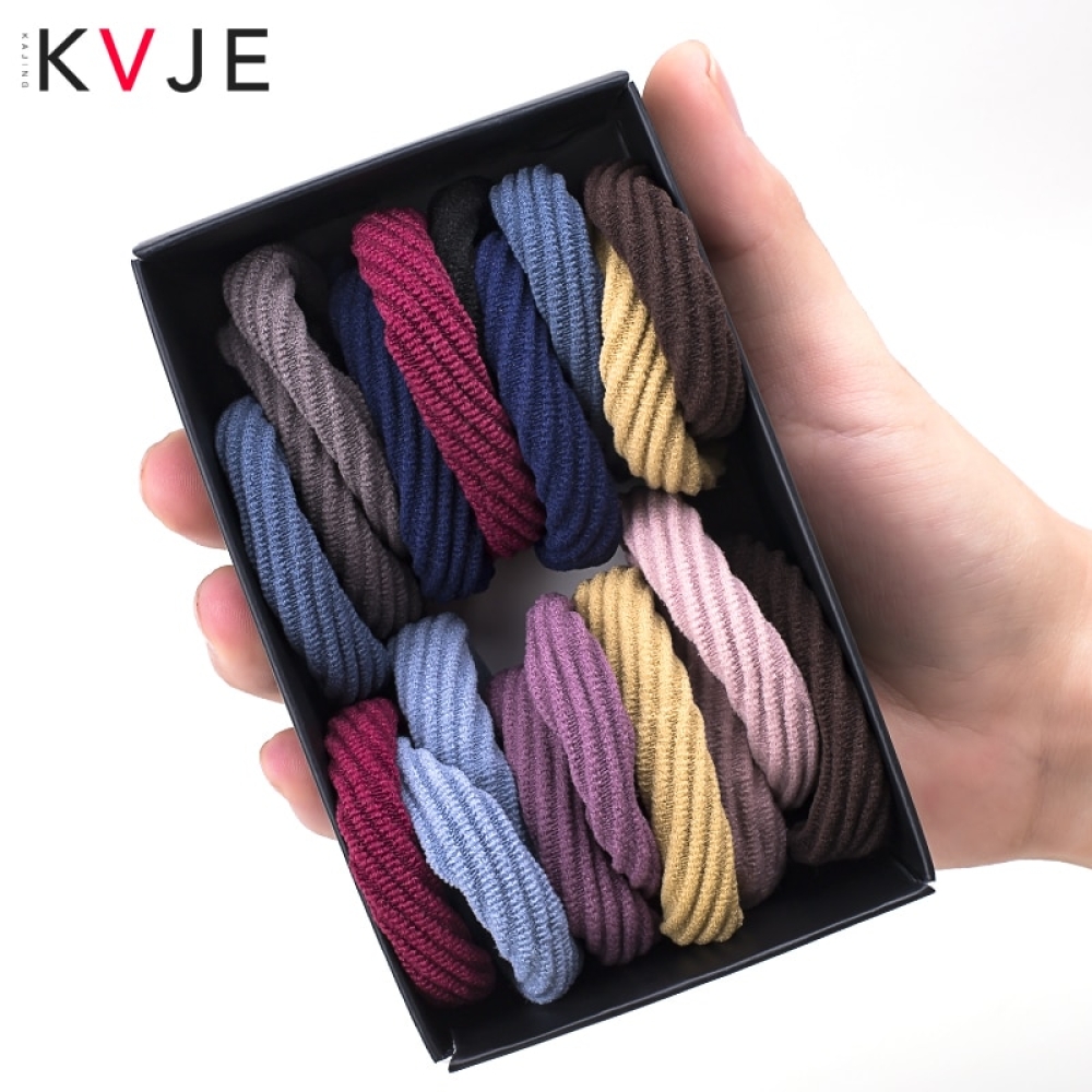 #hashtag2 KVJE Elastic Hair Bands Package 20 Pcs Cotton Seamless Connection Haar Accessoires Factory Promote Sales Srunchie azebraland.com/kvje-elastic-h…