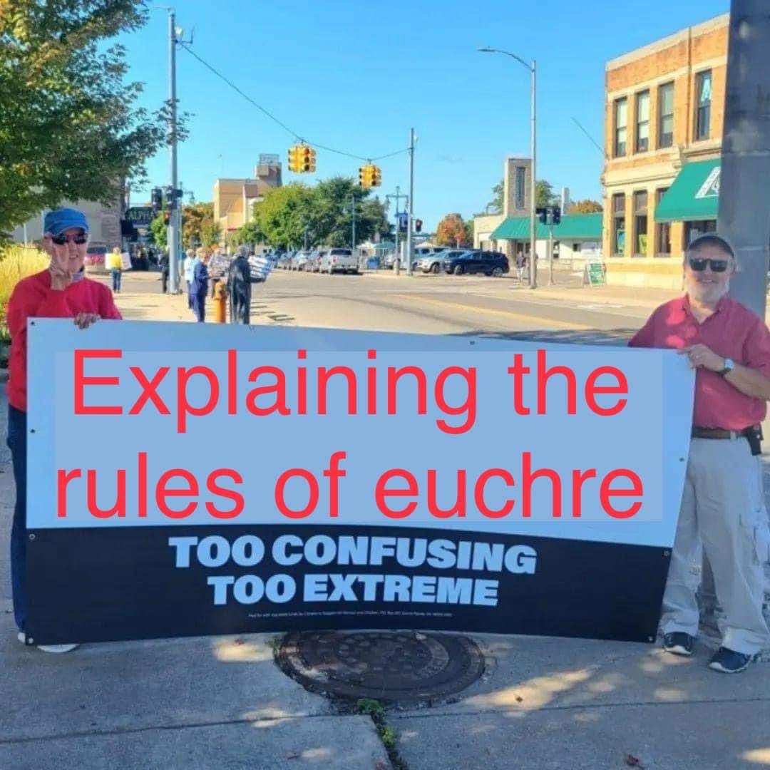libraryladygrey's tweet photo. If a 100 word proposal is too confusing for you, I wouldn’t advertise it. Here are some examples of things that are too confusing. #YesOn3 #RestoreRoe #PureMichigan https://t.co/Pe8rY8bFlf