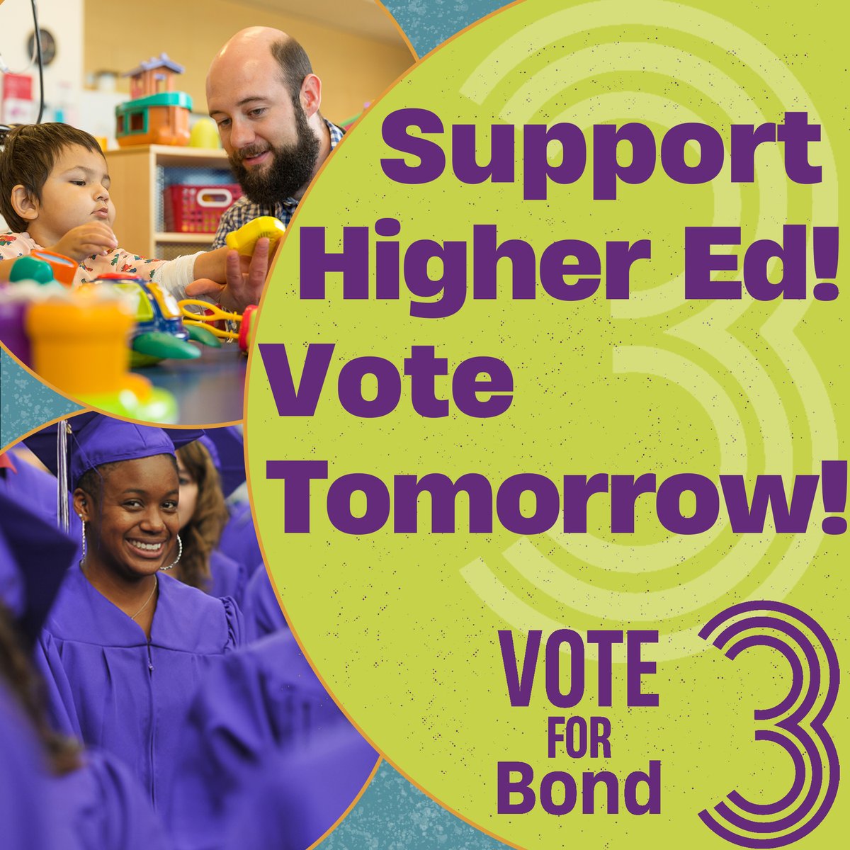 Election Day is TOMORROW! Get to the polls and support Higher Education in New Mexico! #Bond3ForNM